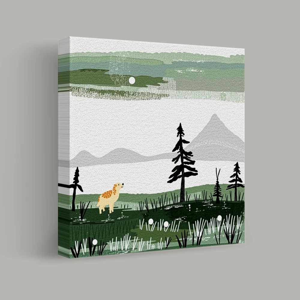 Whispering Pines in the Dawn — canvas