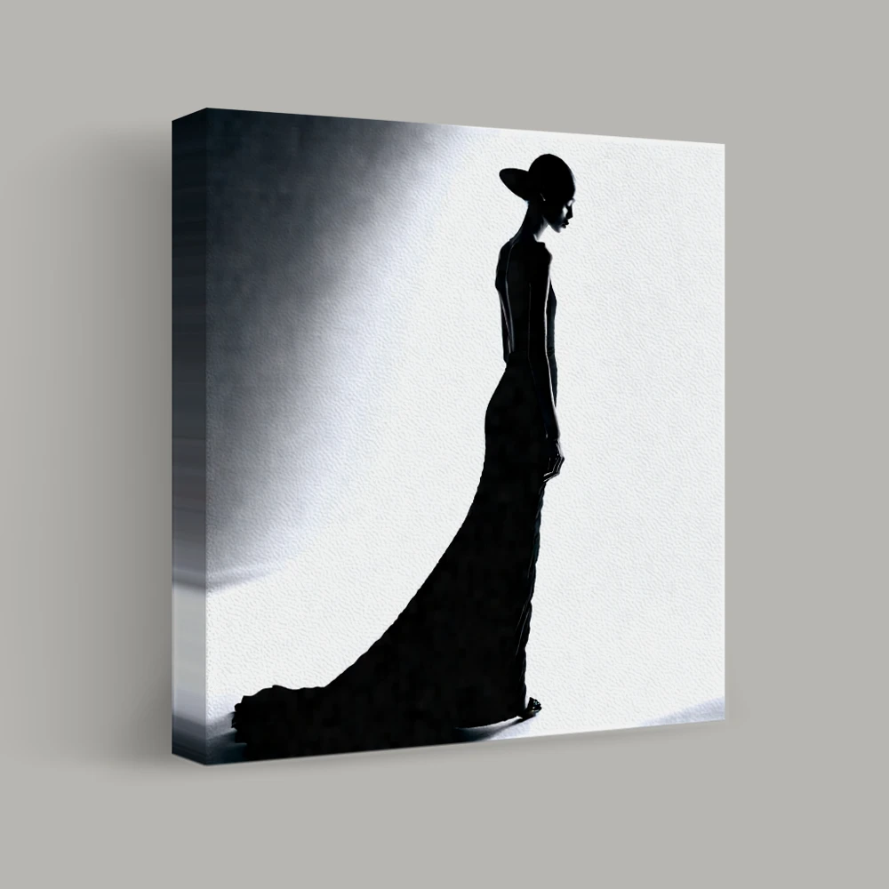 L'élégance en silhouette — canvas