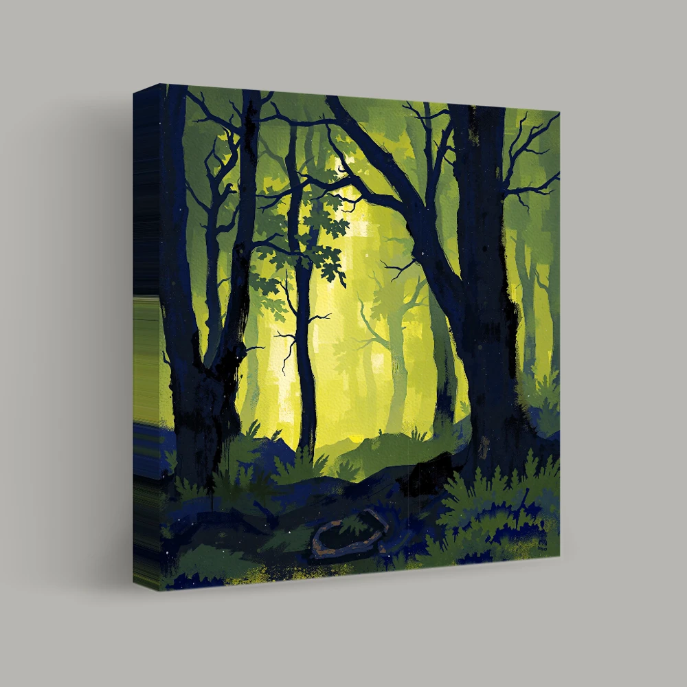 Shadows in the Enchanted Wood — canvas