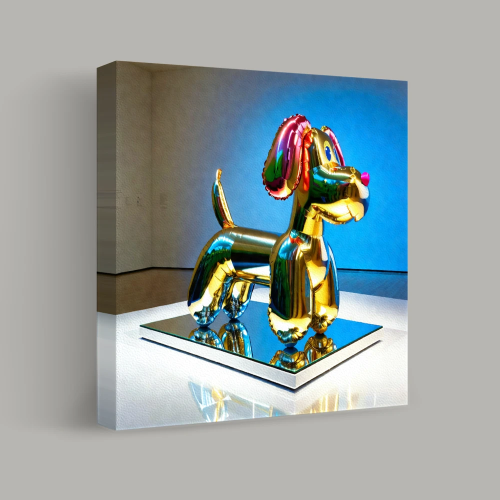 Riflessioni di un canino metallico — canvas