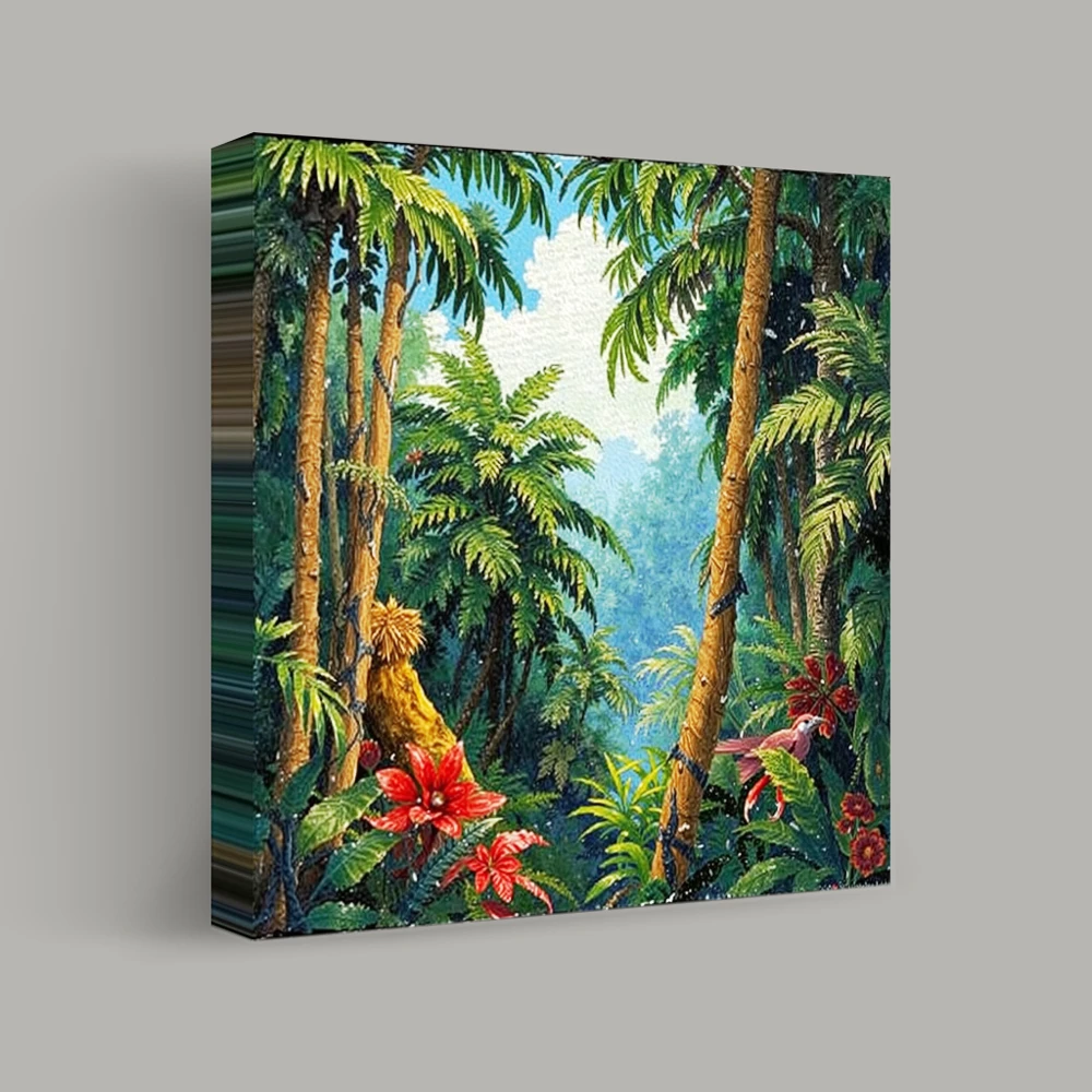 Secrets of the Lush Canopy — canvas