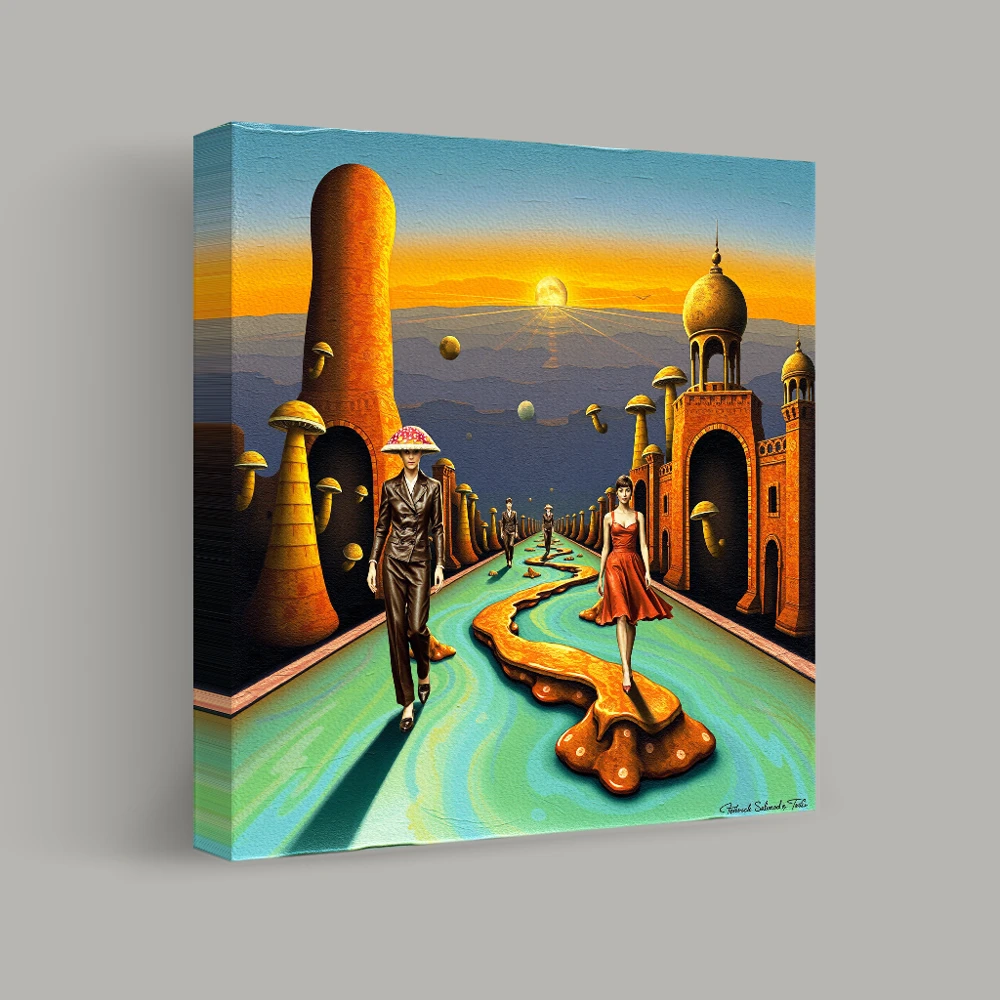 Pathway Through Surreal Horizons — canvas