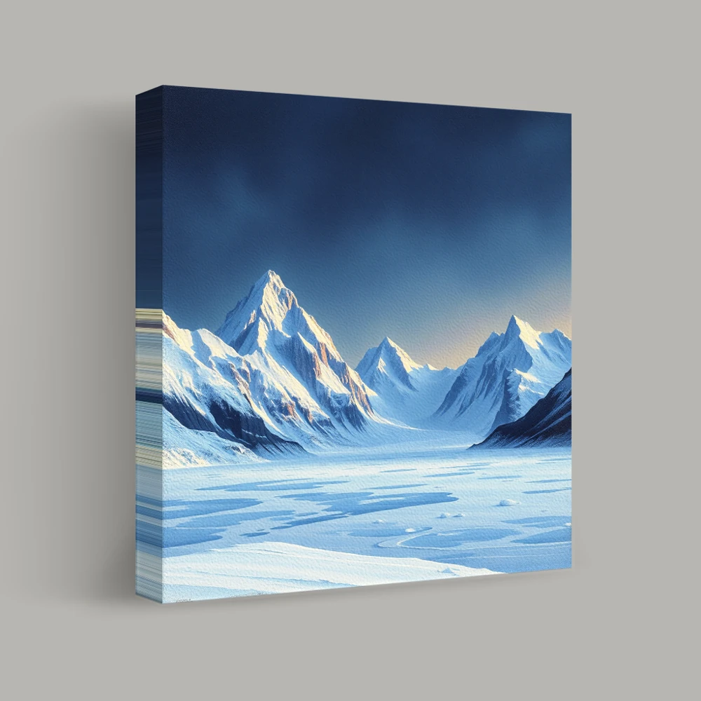 Serenity of the Frozen Peaks — canvas