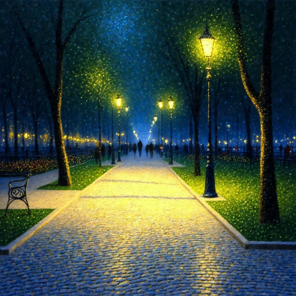 Stroll Through the Luminous Park