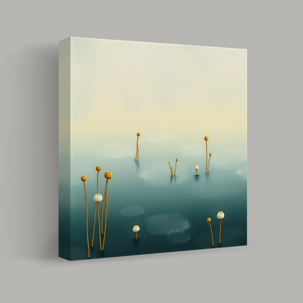 Silent Blossoms on the Water — canvas