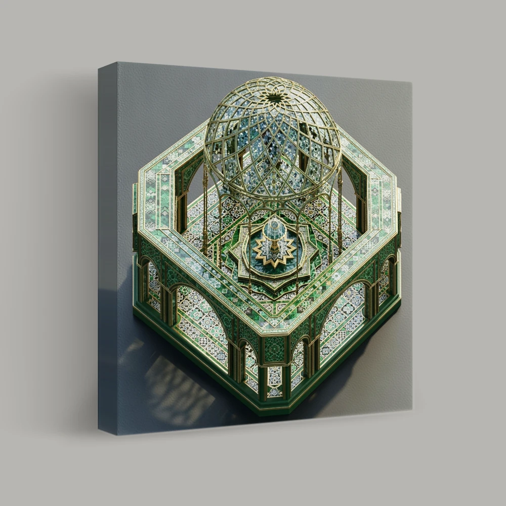 The Geometric Pavilion — canvas
