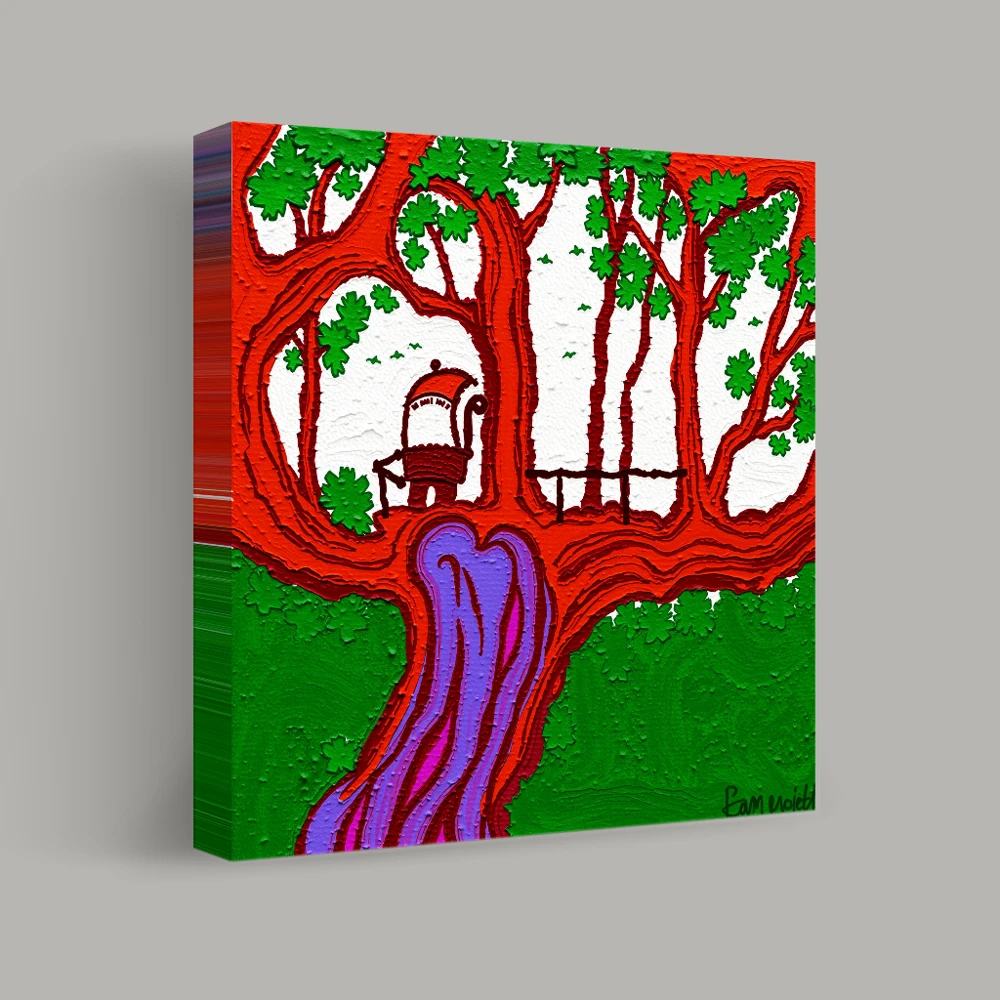 Enchanted Arbor Retreat — canvas