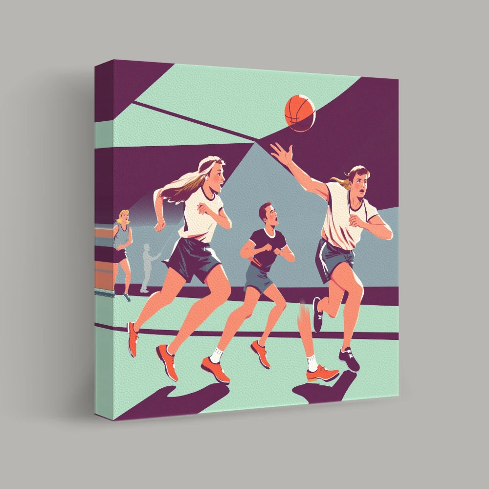 Court Rush — canvas