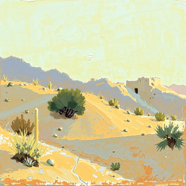 Desert Fortress and Sunlit Tones view 2