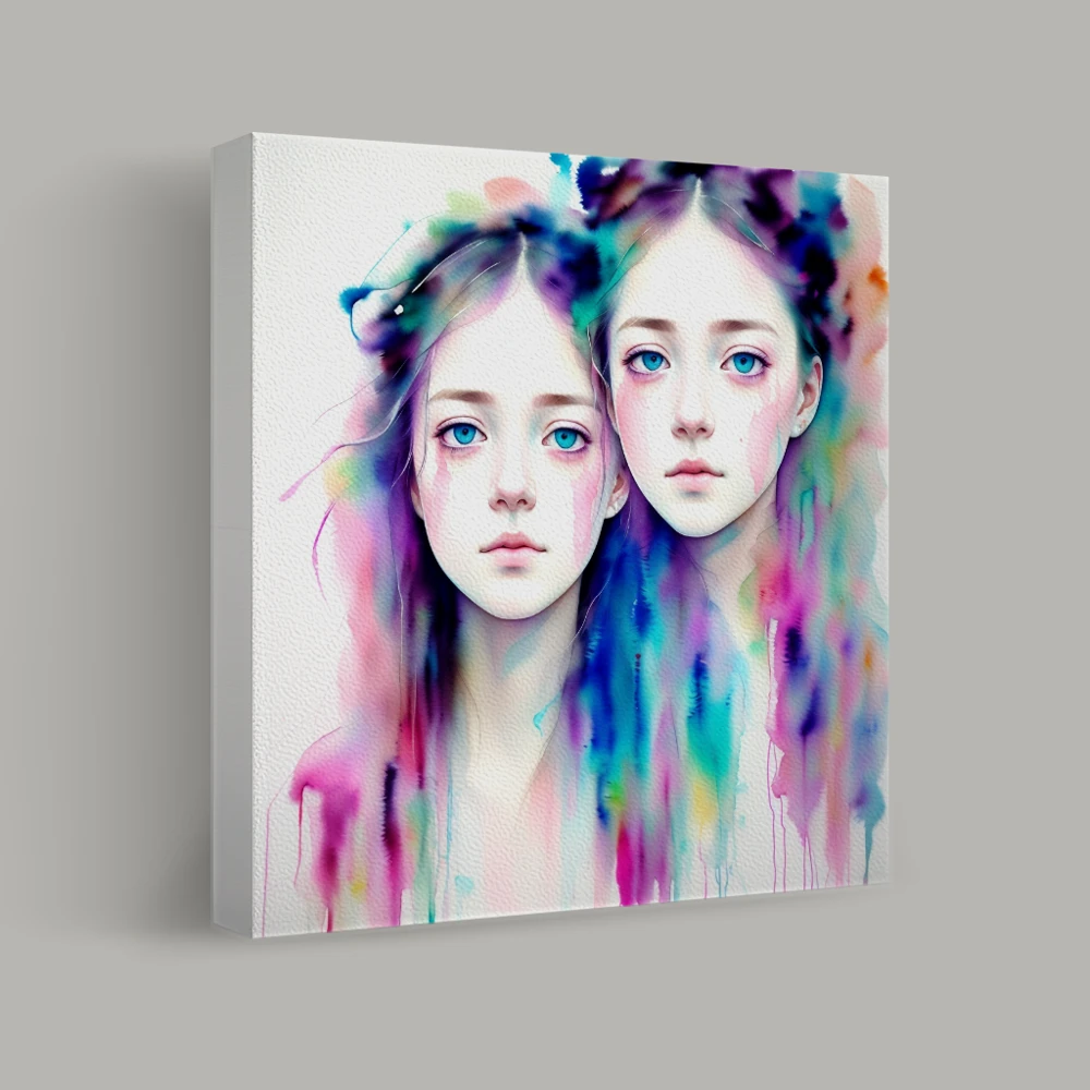 Réflexions de rêves pastel — canvas