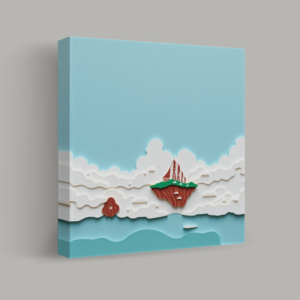 Floating Isle of Dreams — canvas