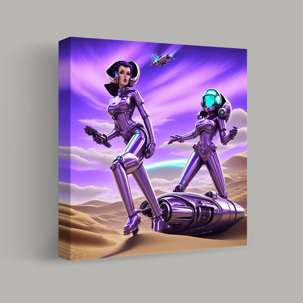 Guardians of the Cosmic Dunes — canvas