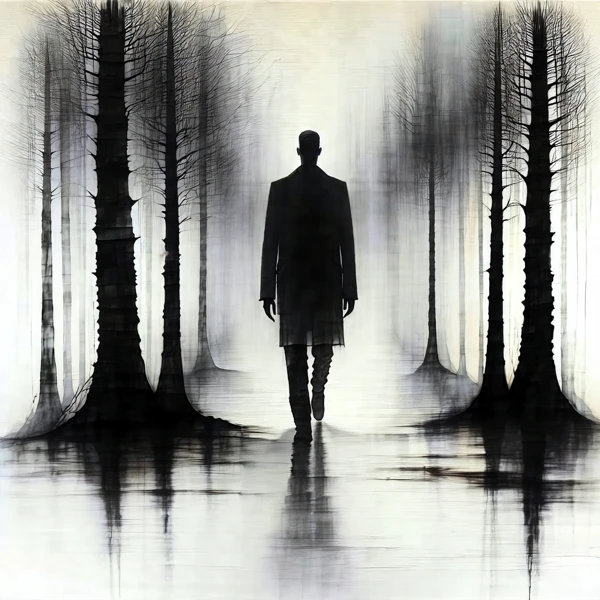 Solitude in the Misty Woods