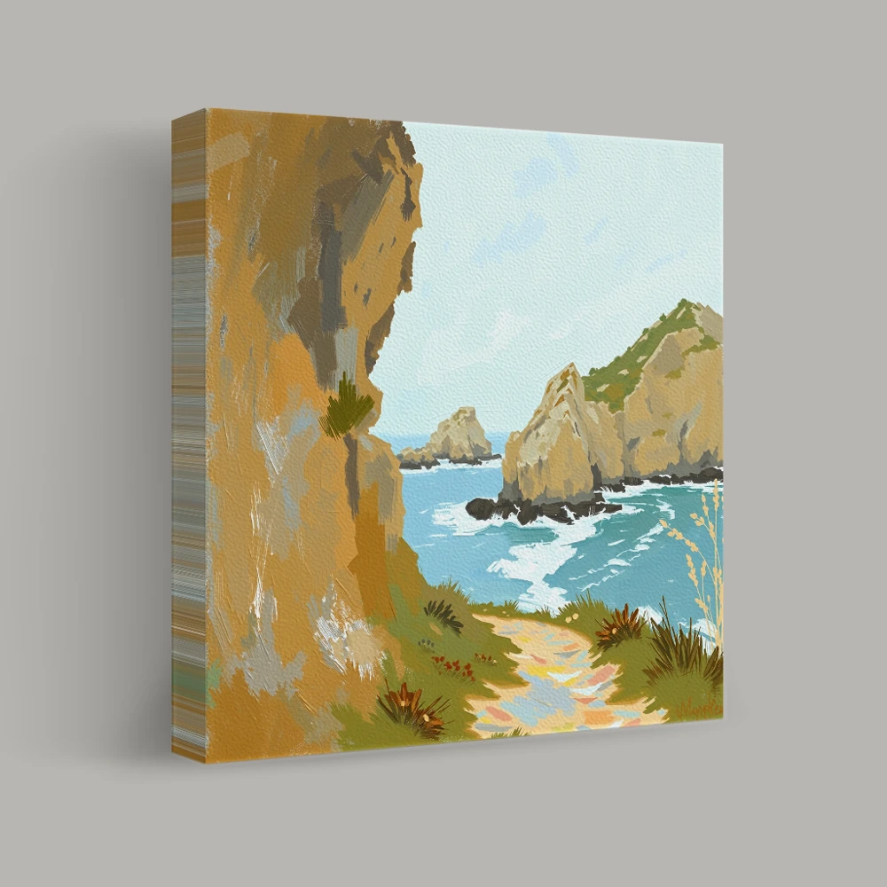 Pathway to the Sea Cliffs — canvas