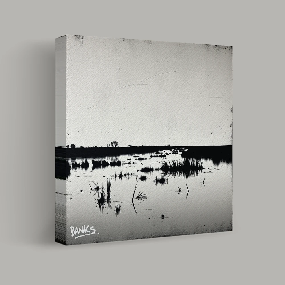 Serenity in Monochrome — canvas