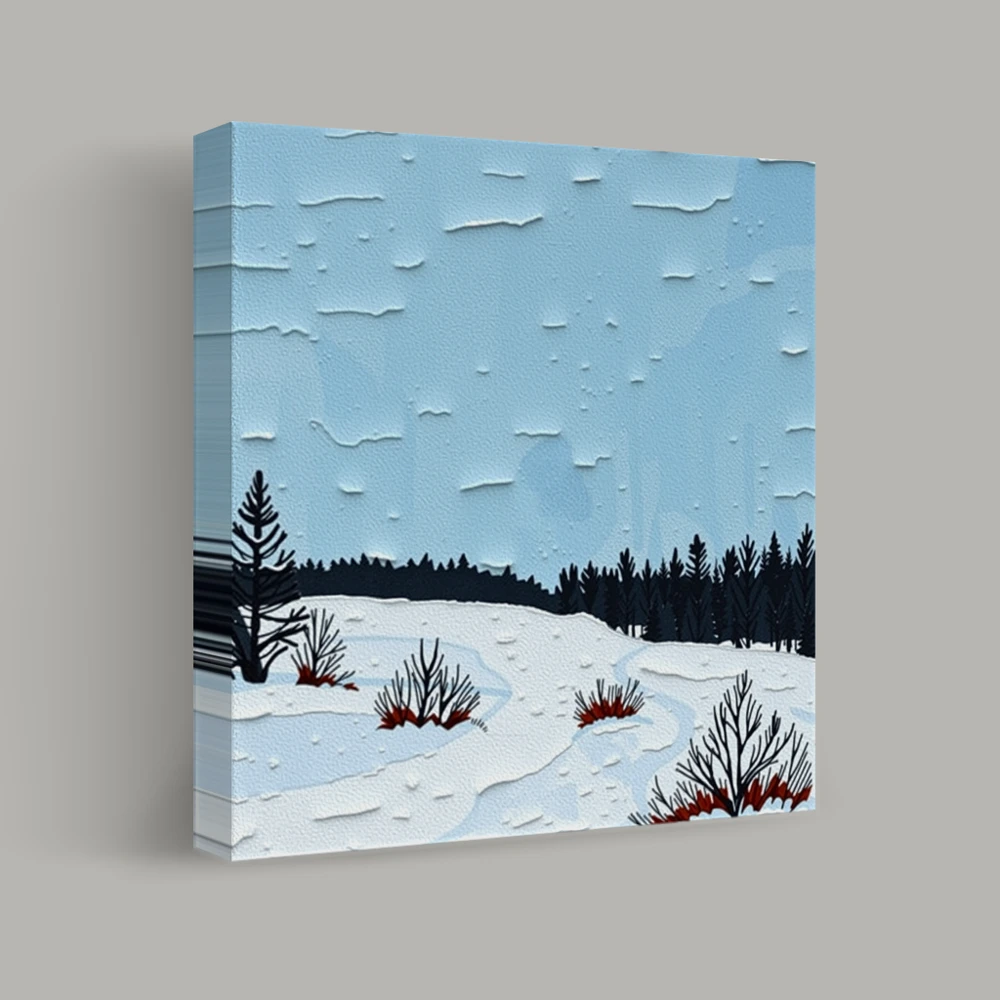 Winter's Quiet Canvas — canvas