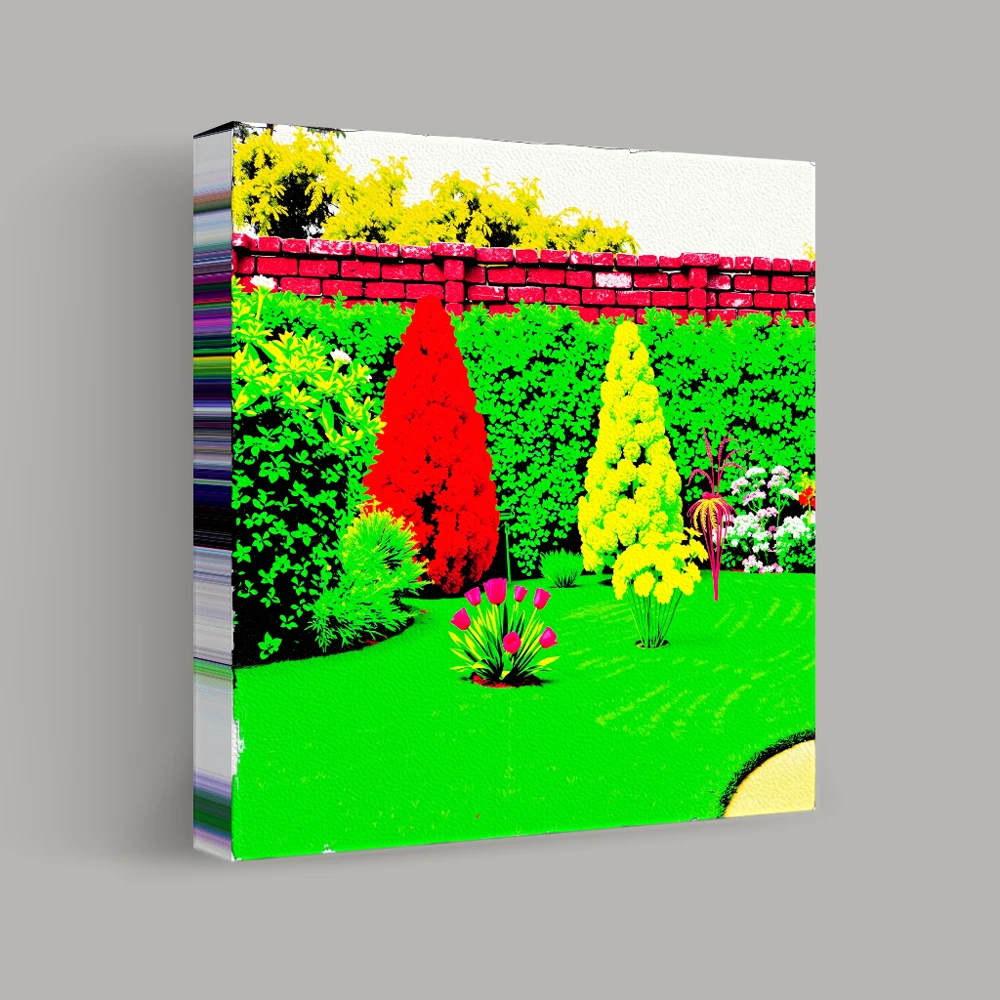 Vibrant Garden Symphony — canvas