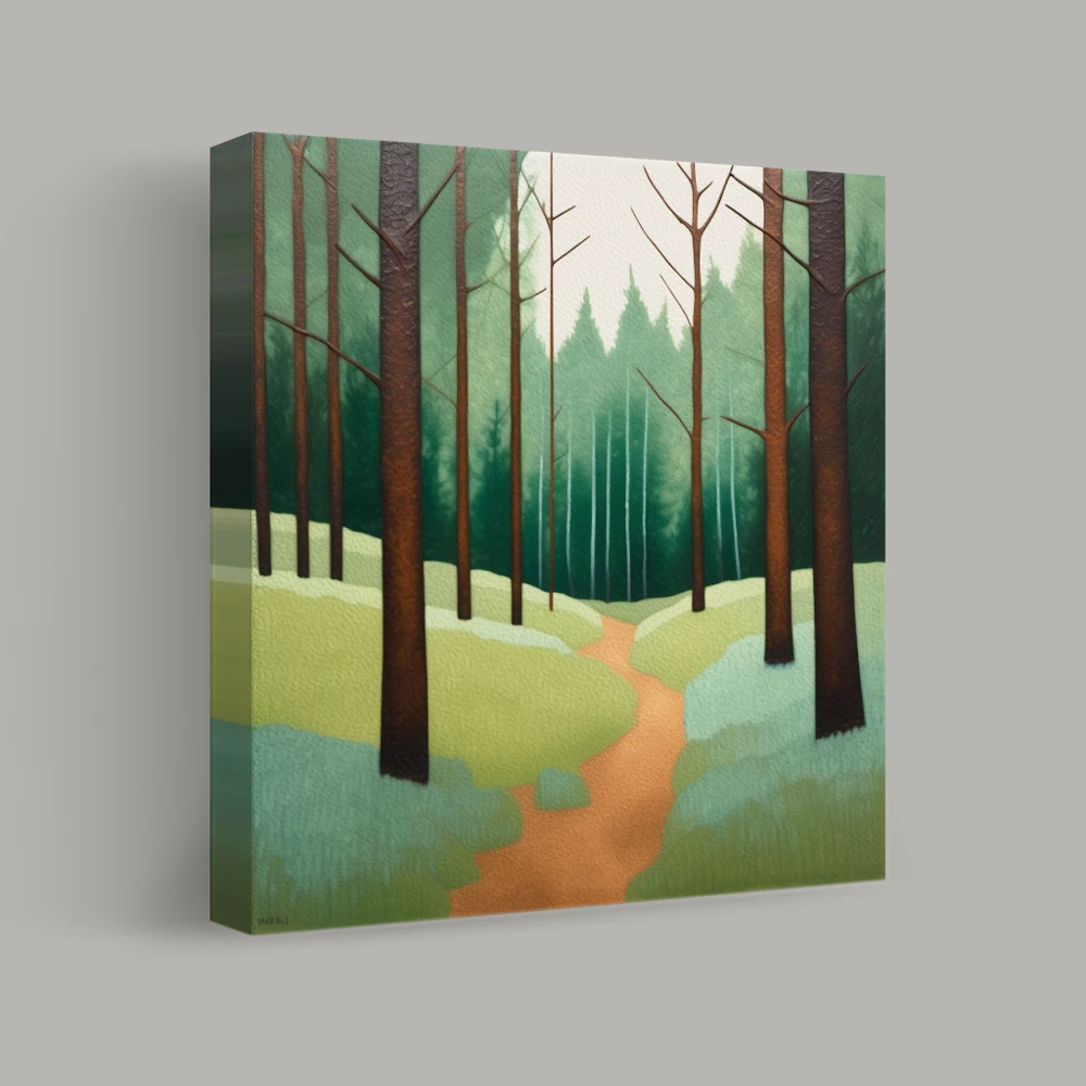Pathway Through the Pines — canvas