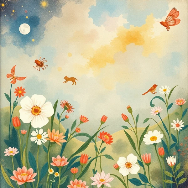 Enchanted Meadow at Dusk