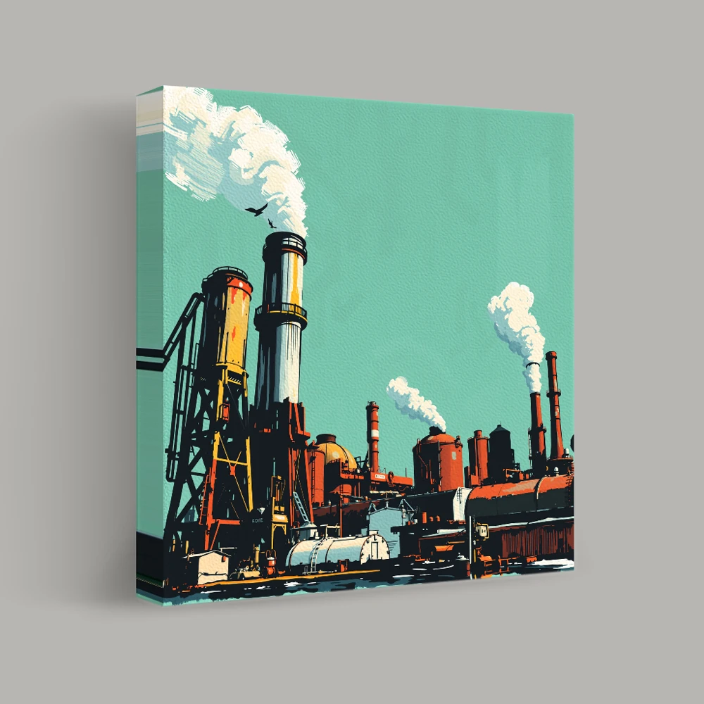 Smoke and Industry — canvas
