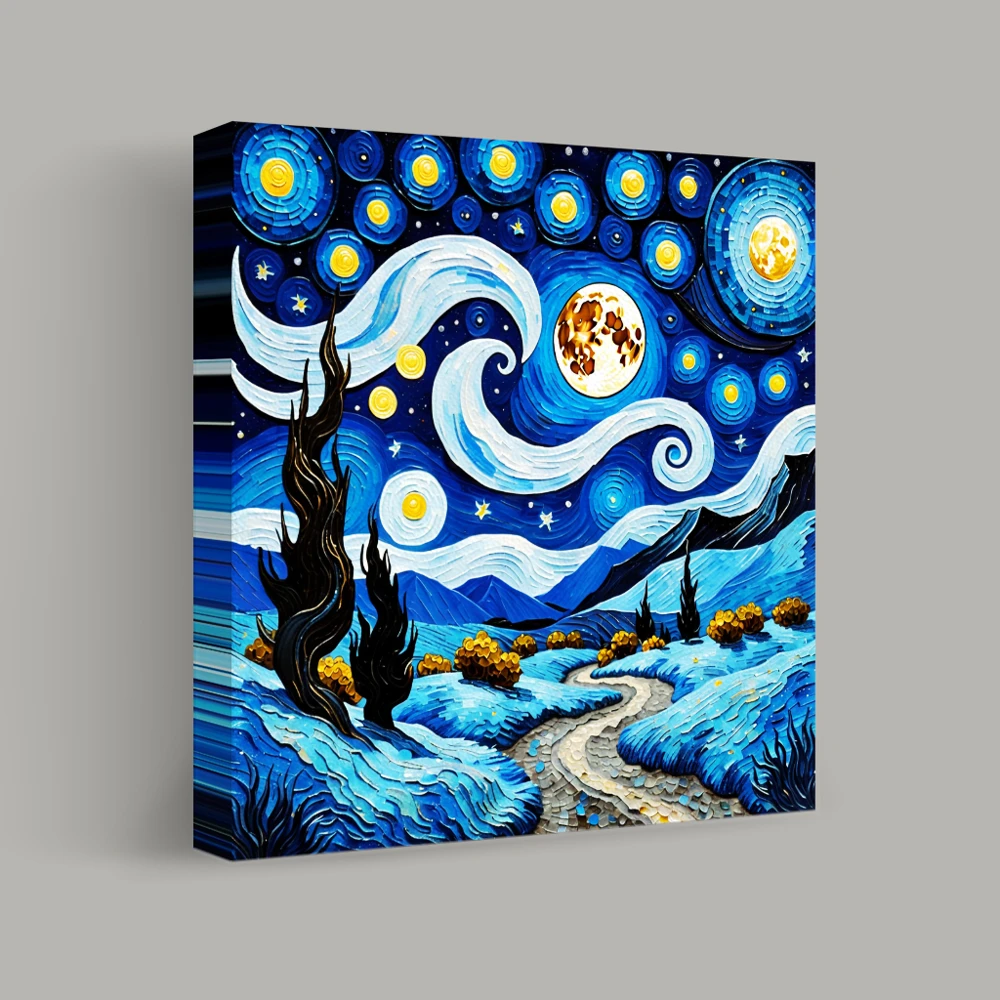 Torbellinos de medianoche — canvas