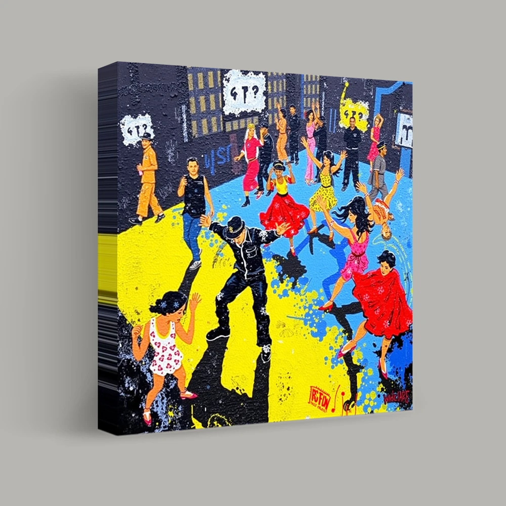 Dance of the City Streets — canvas