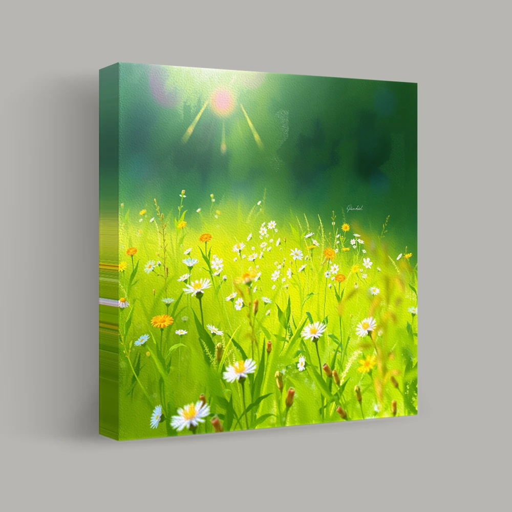 Sunlit Meadow Symphony — canvas