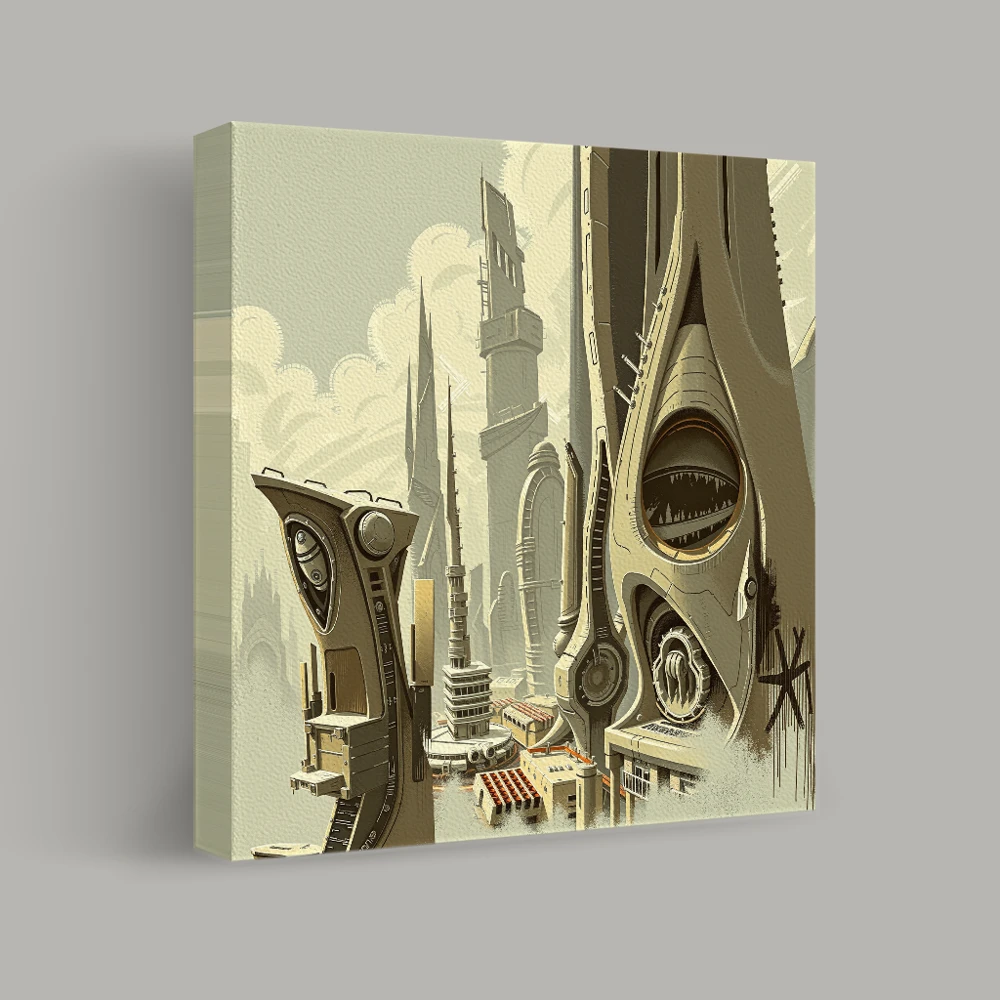 Towers of Tomorrow — canvas