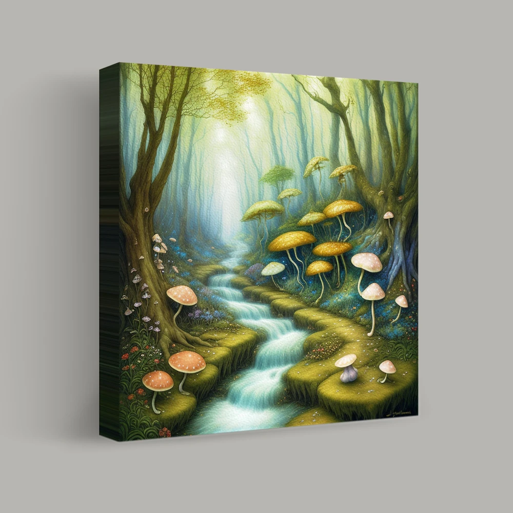 Enchanted Forest of Whimsy — canvas