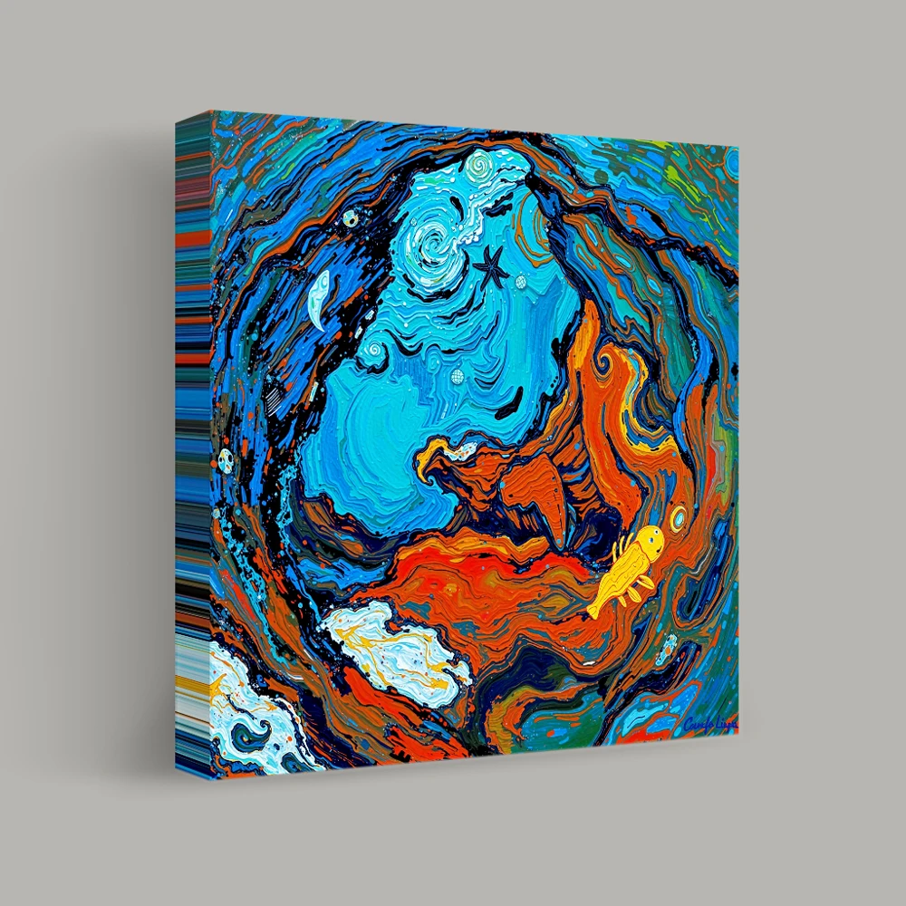 Celestial Currents — canvas