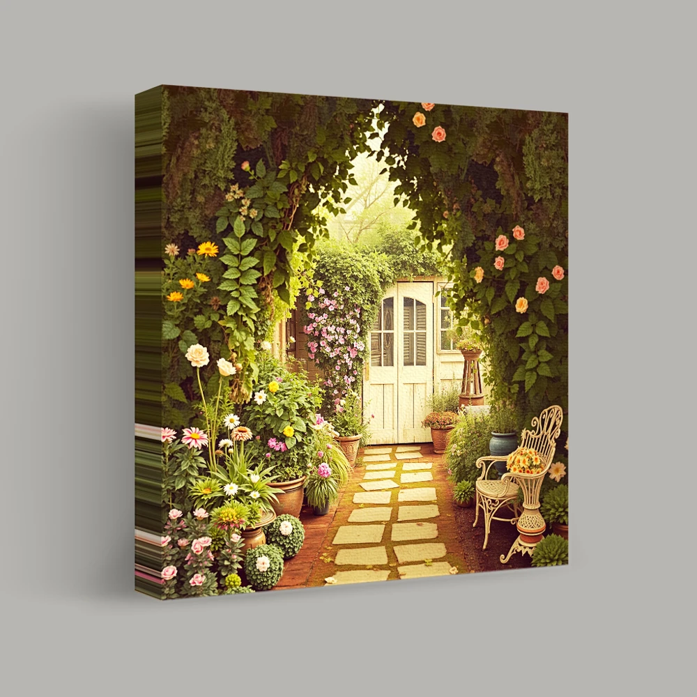 Enchanted Garden Pathway — canvas