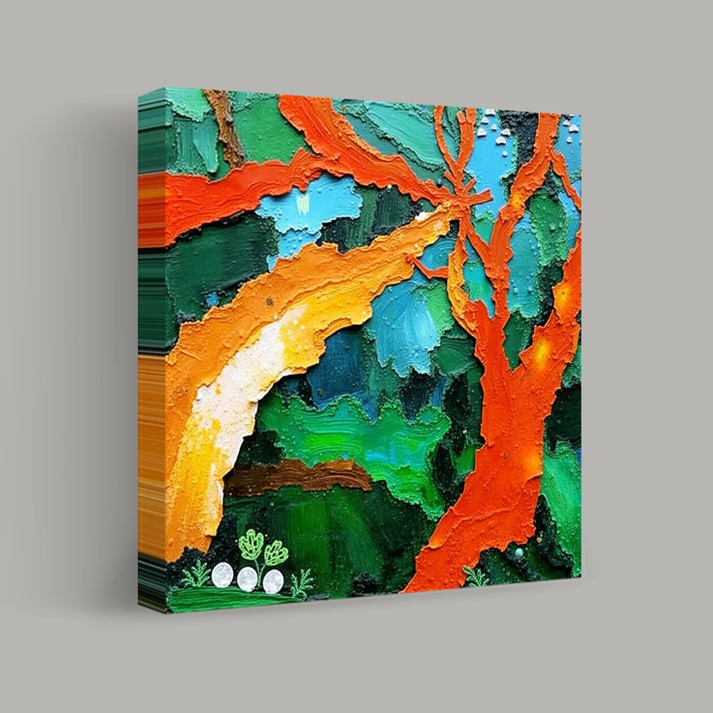 Impressions of Verdant Fire — canvas