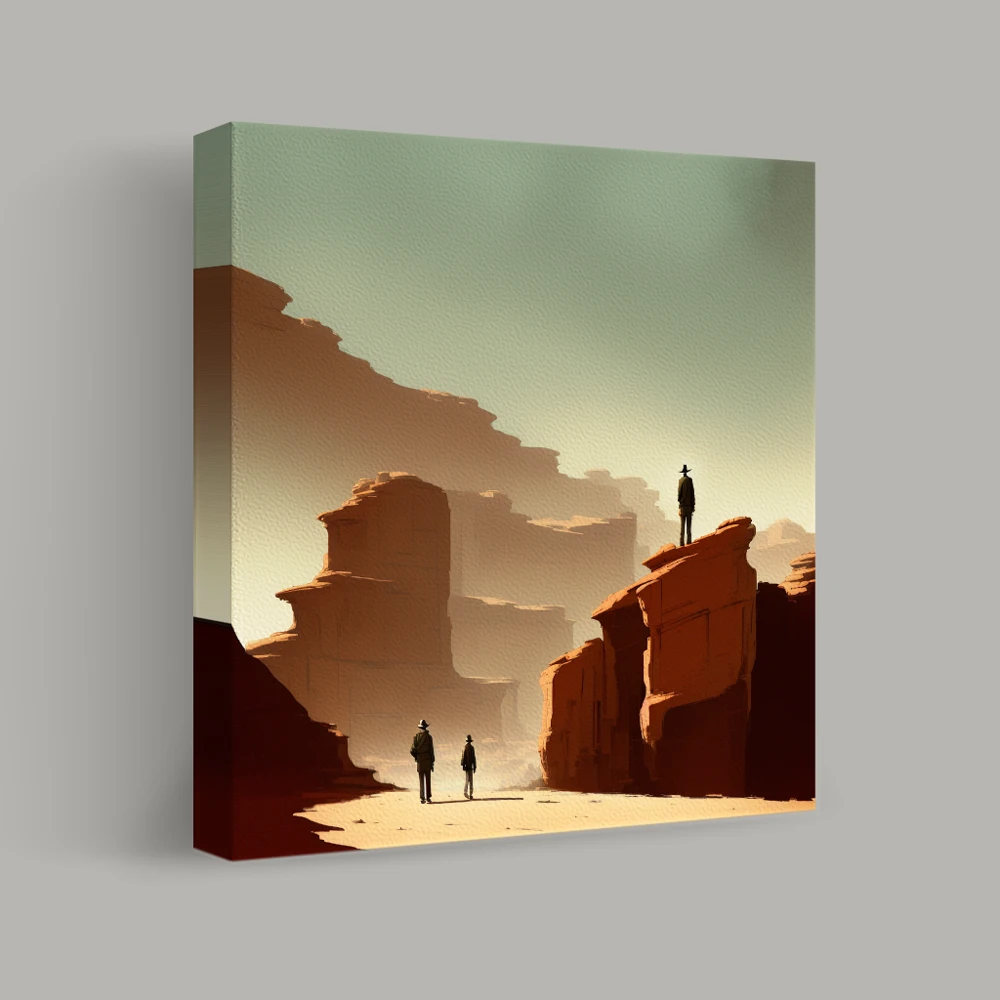 Shadows of the Desert Canyon — canvas