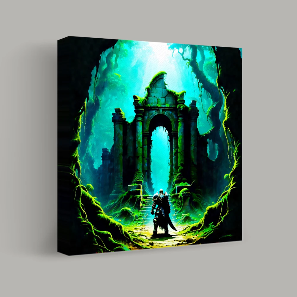 Guardian of the Ancient Portal — canvas