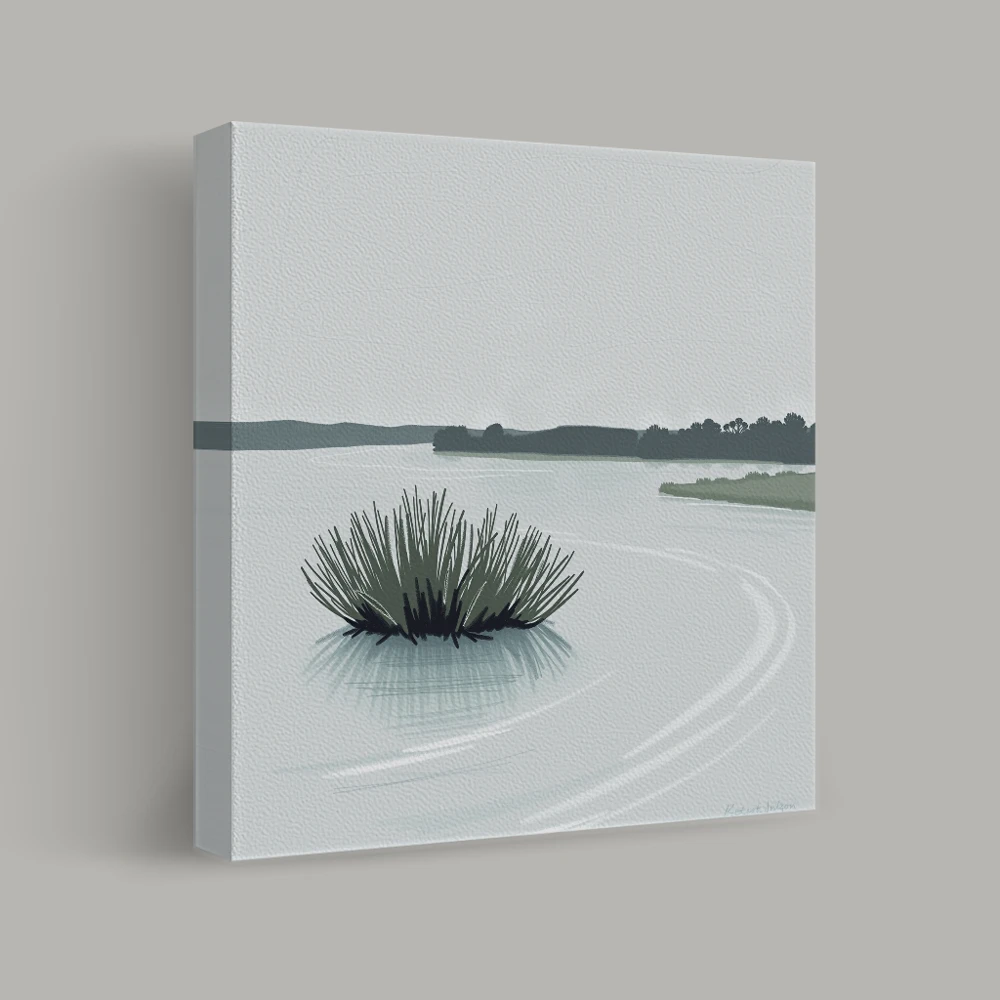 Reflections on a Quiet Lake — canvas