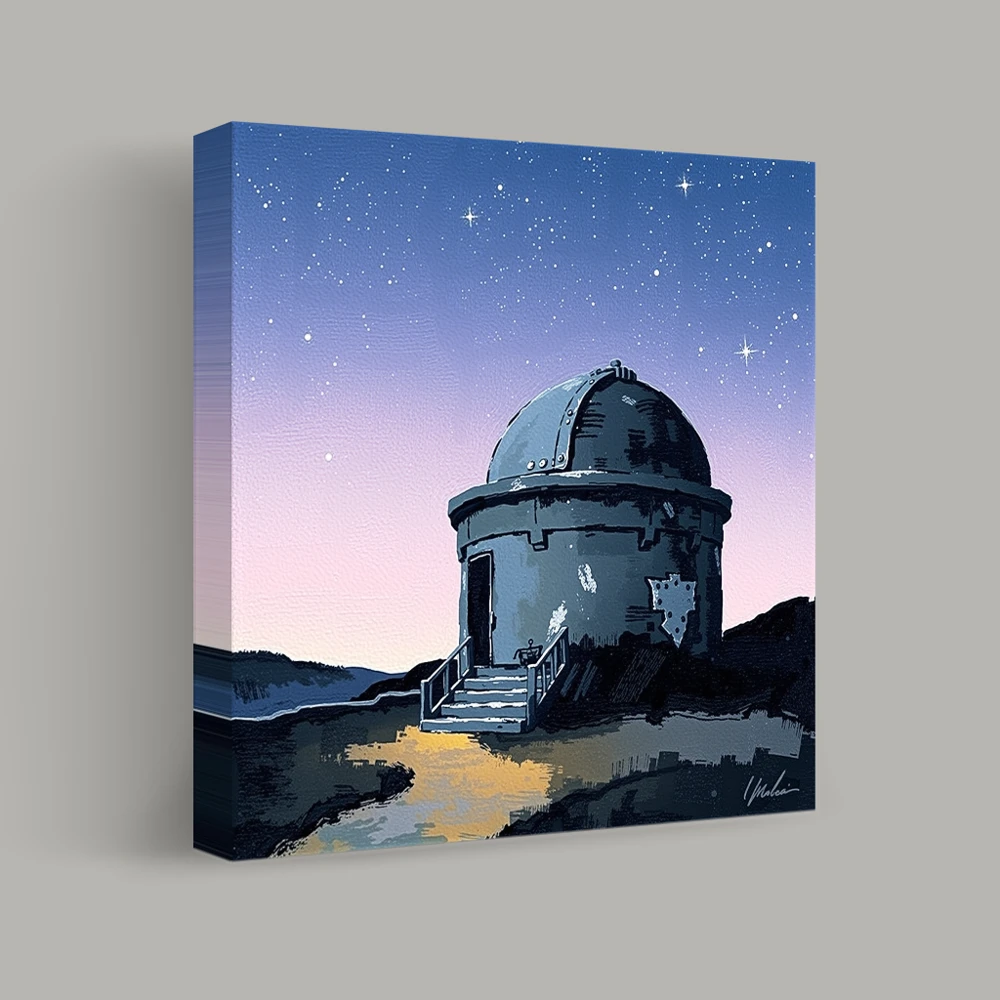 Observatory at Twilight — canvas