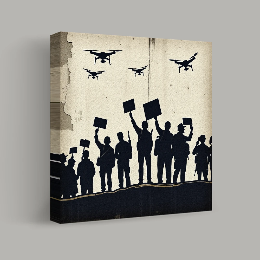 Shadows of Protest — canvas