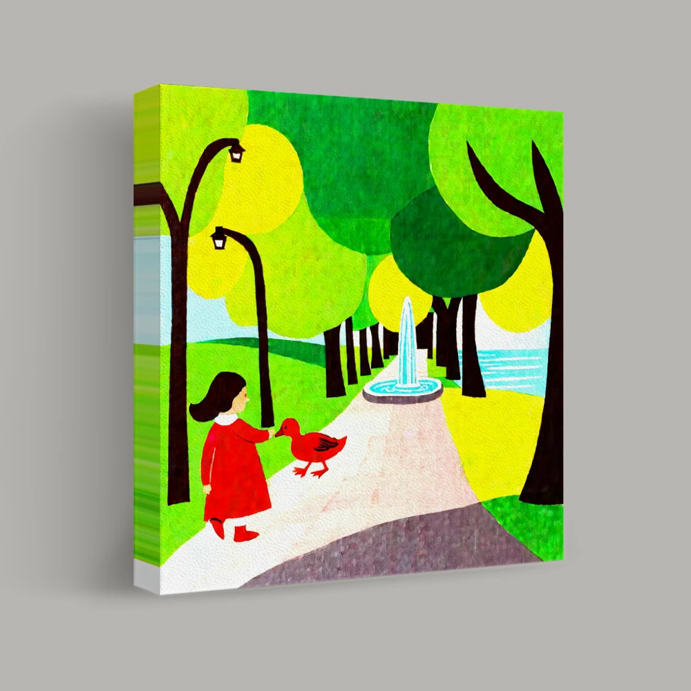 Stroll in the Garden — canvas