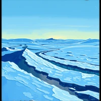 Arctic River Bend at Dusk thumbnail 2