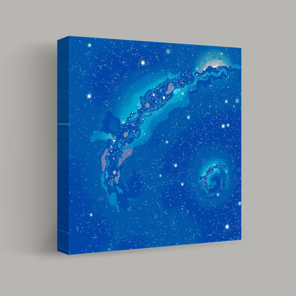 Celestial Currents — canvas