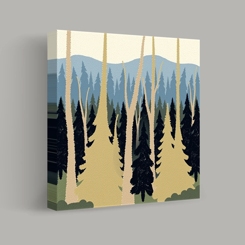 Enchanted Alpine Woods — canvas