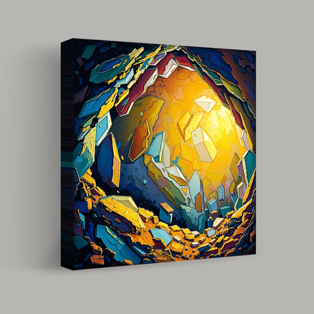 Cavern of Shattered Light — canvas