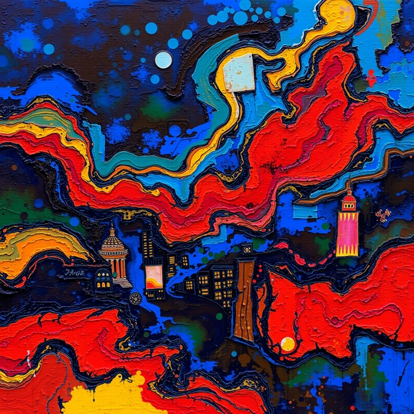 Vibrant Cityscape Dreams