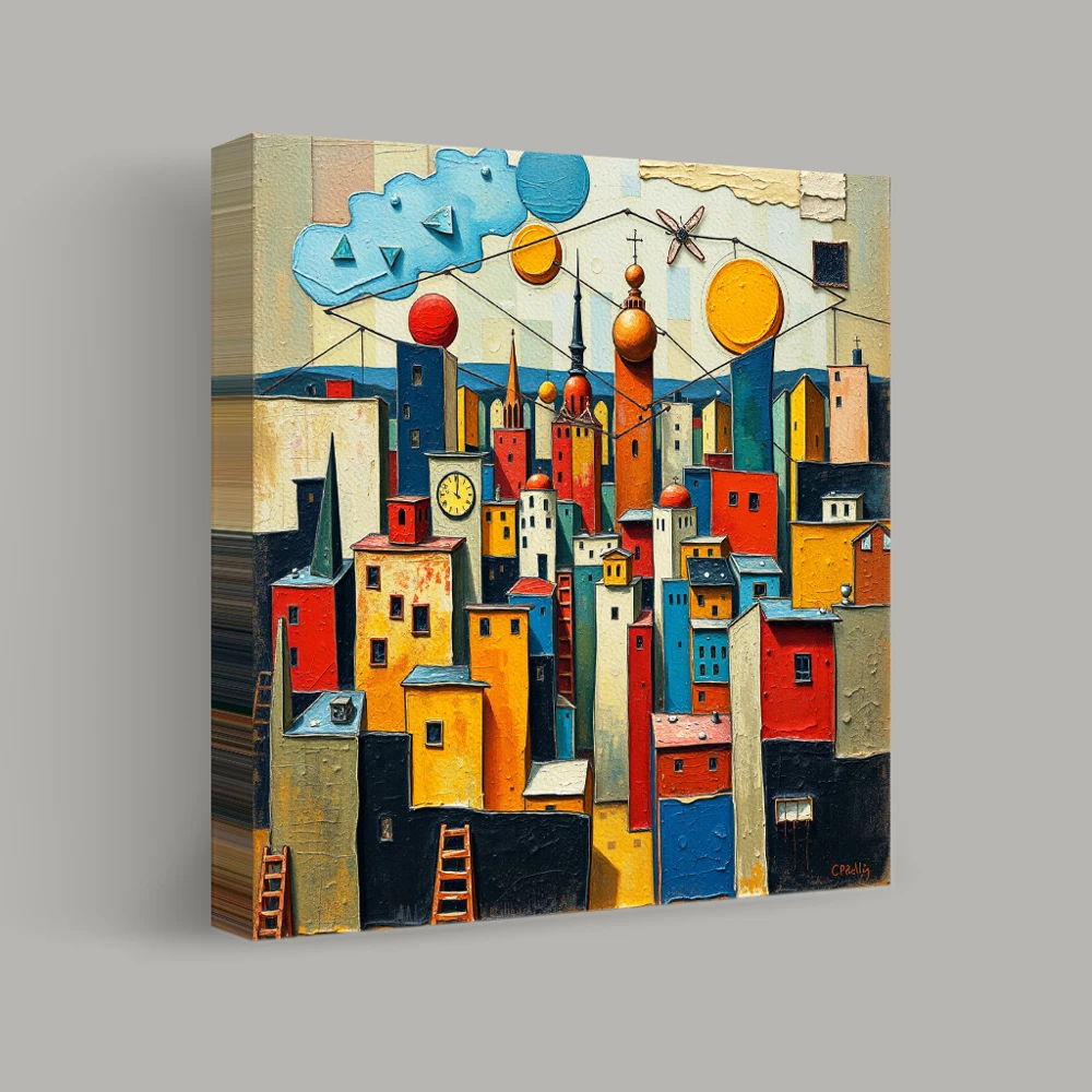 Tapestry of Urban Dreams — canvas