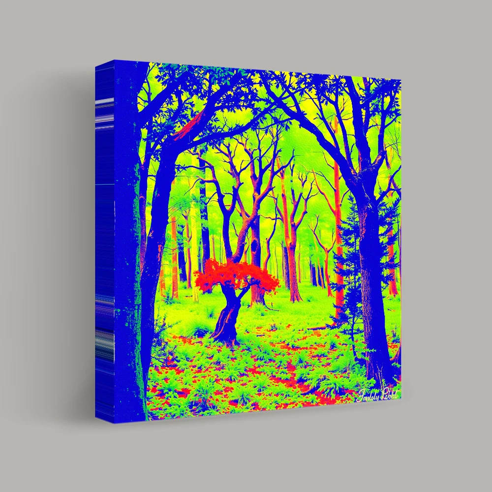Dreamscape of Vibrant Woods — canvas