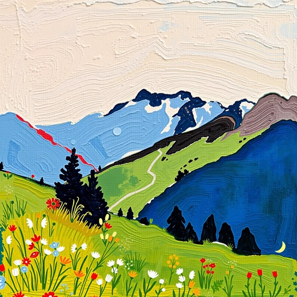 Alpine Meadow Awakening