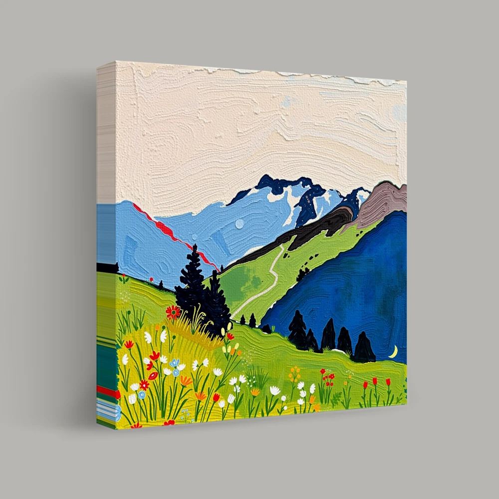 Alpine Meadow Awakening — canvas