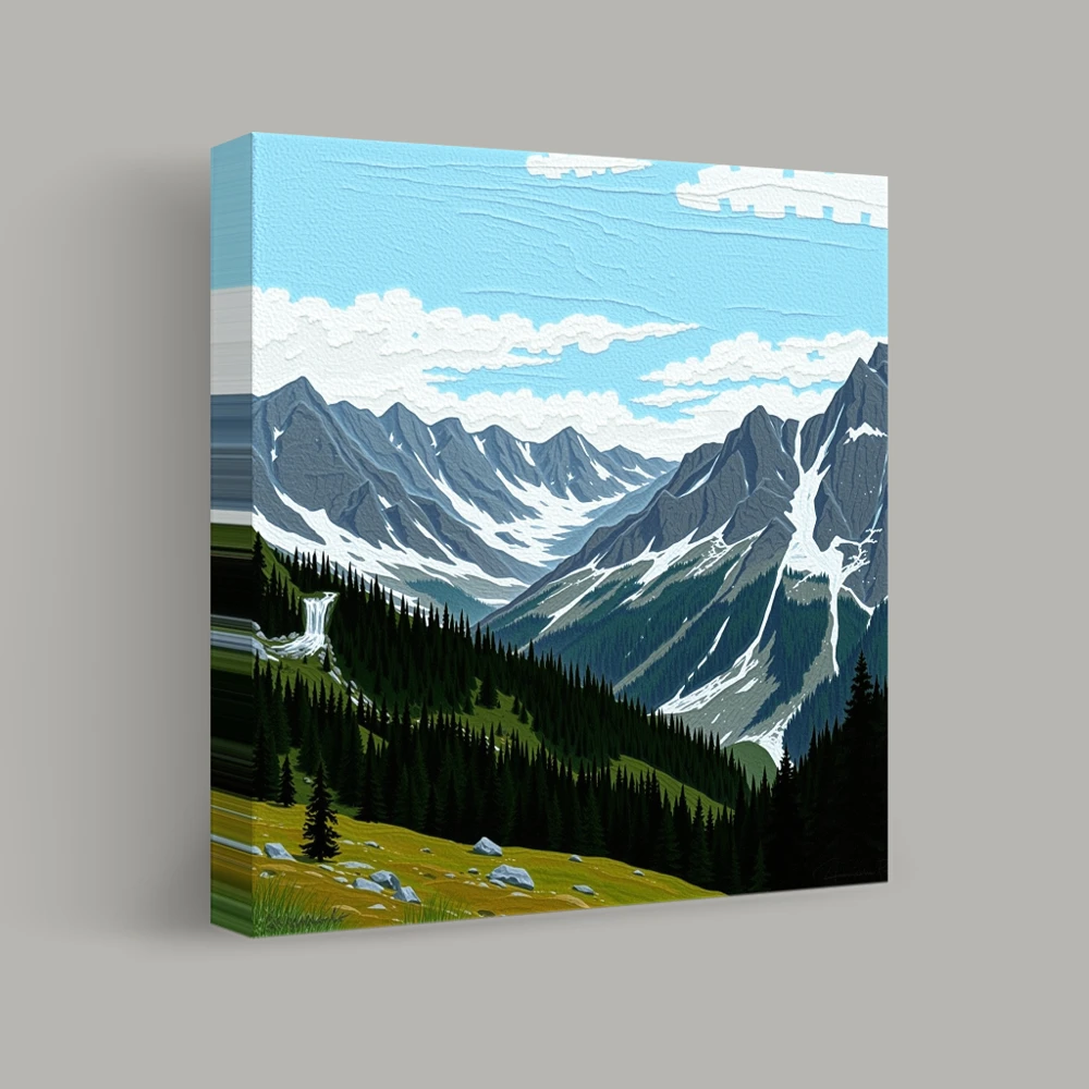 Serenity in the Peaks — canvas