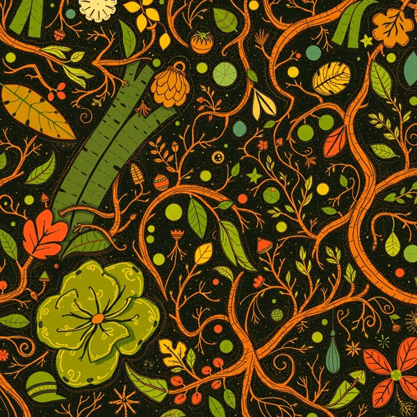 Vibrant Botanical Tapestry view 2