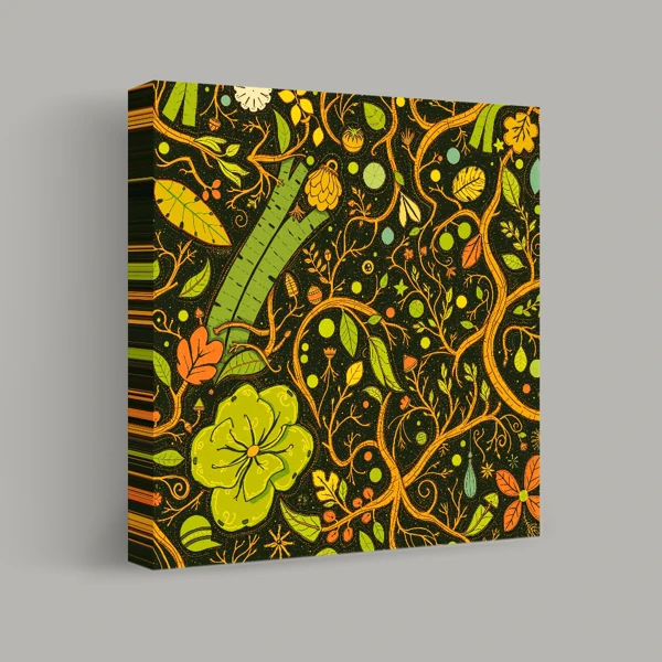Vibrant Botanical Tapestry view 1